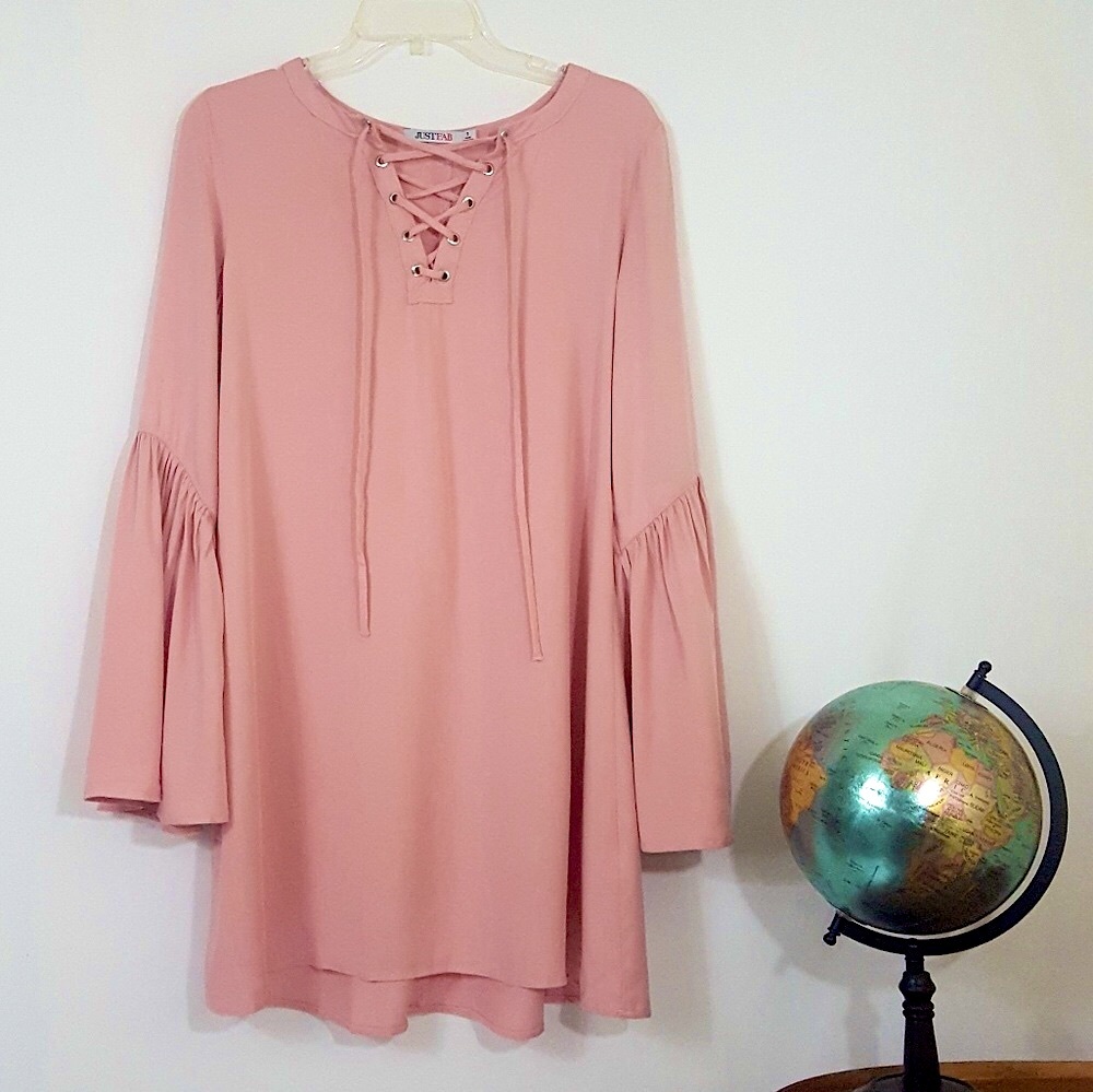 Small Bohemian Dusty Rose 🌹 Dress Justfab